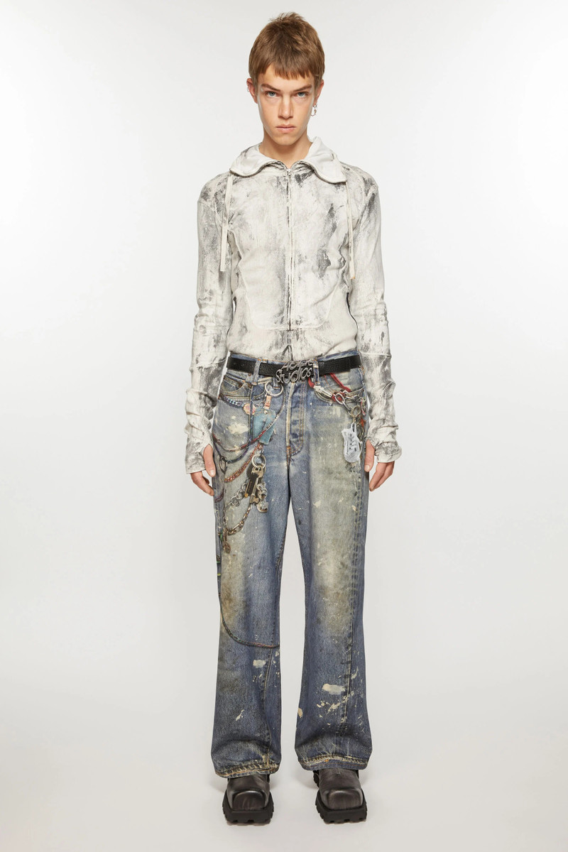 Acne Studios Logo buckle belt - Black outlook