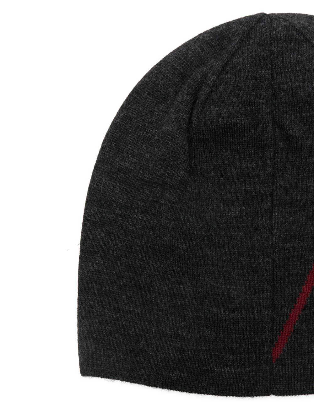 logo-detail wool beanie hat - 3