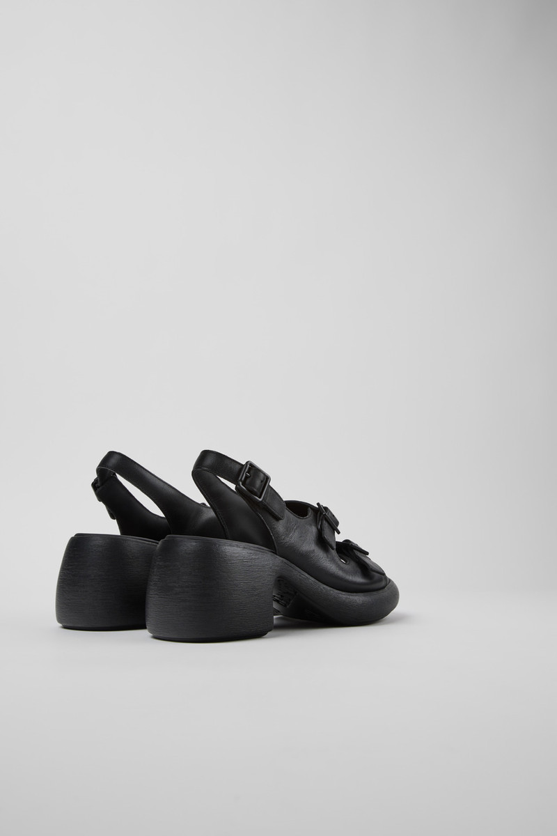 CAMPERLAB Black Leather Sandals for Women. outlook
