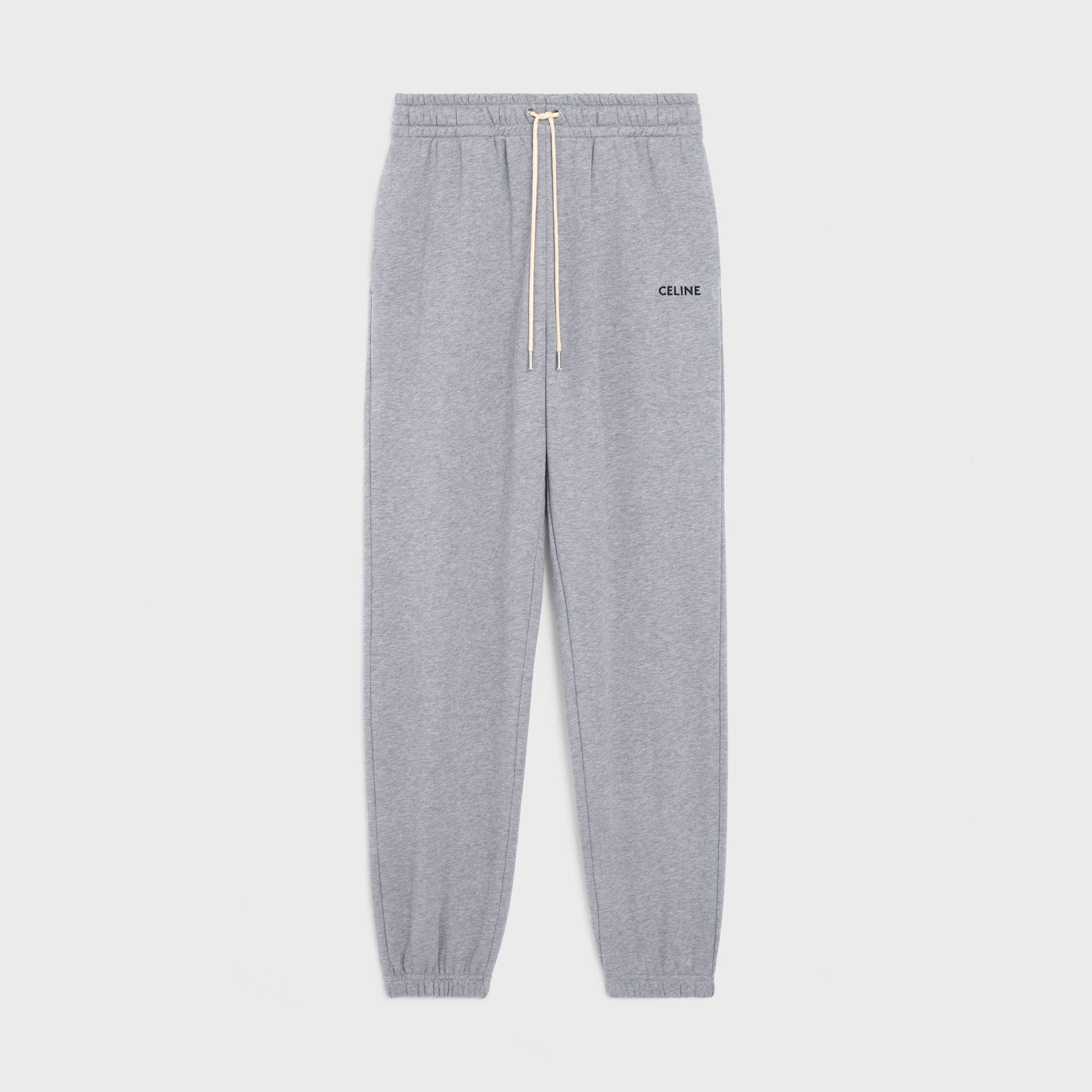 CELINE-EMBROIDERED TRACK PANTS IN COTTON - 1