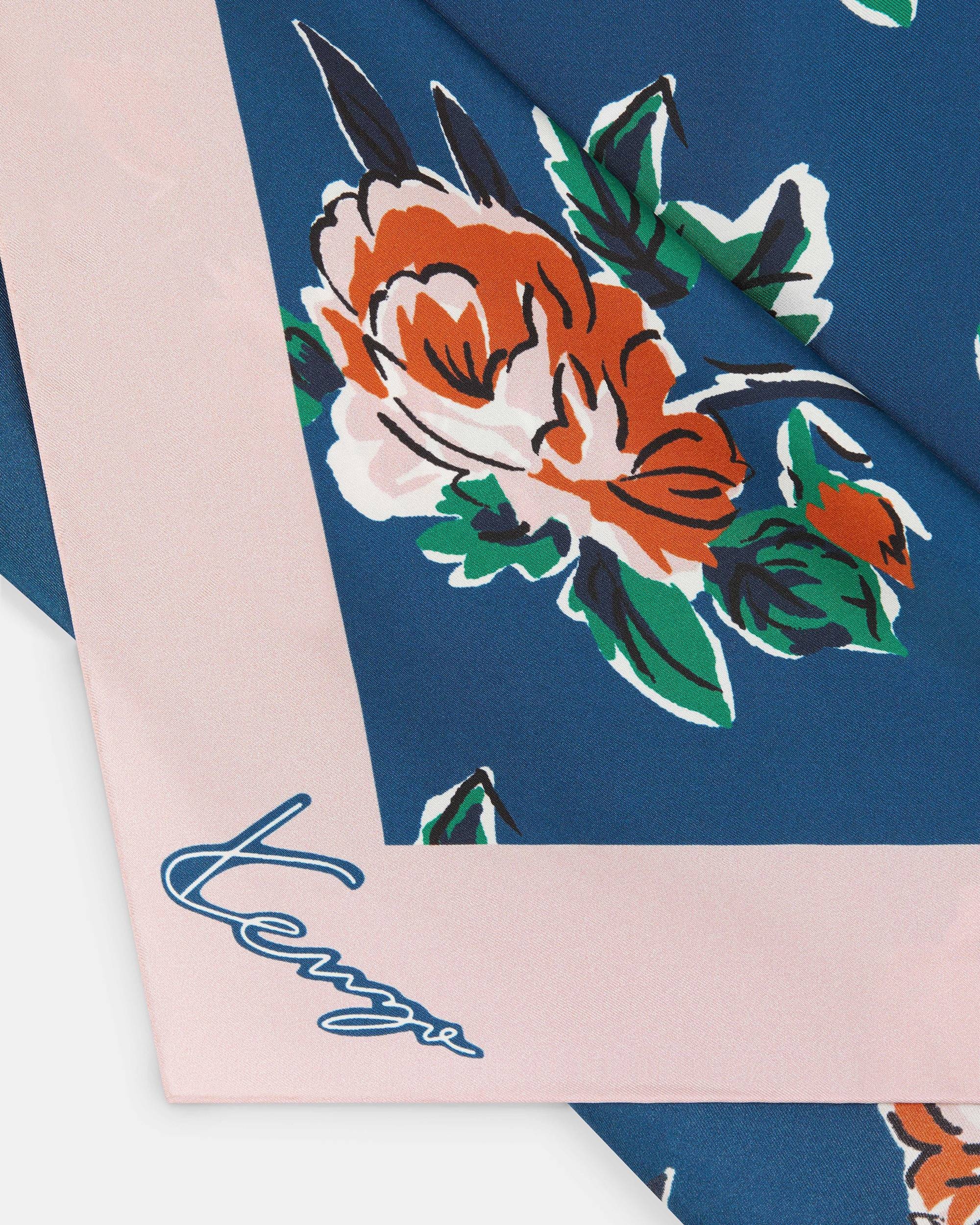'KENZO Roses' silk square - 2