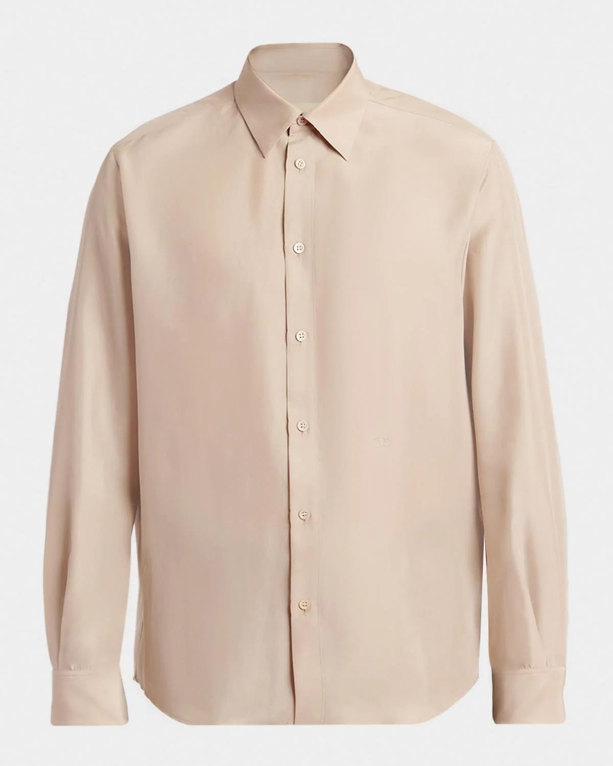 Men's Silk Dress Shirt - 1
