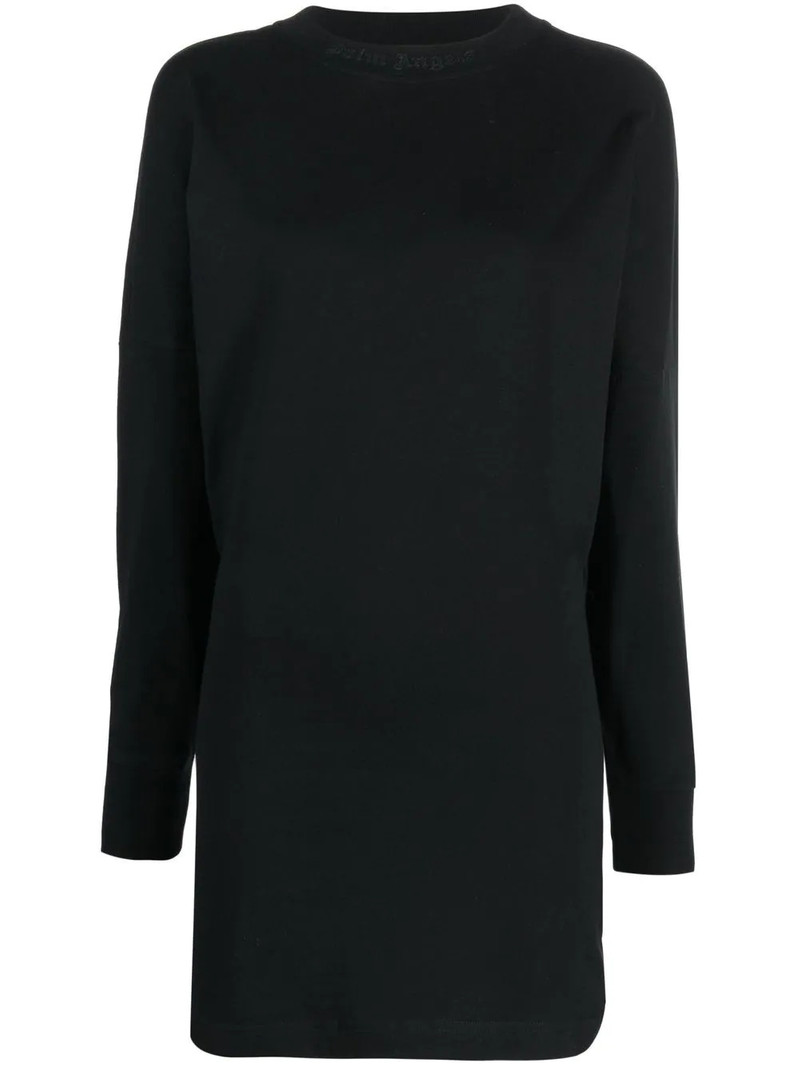 glitter-logo jumper dress 1