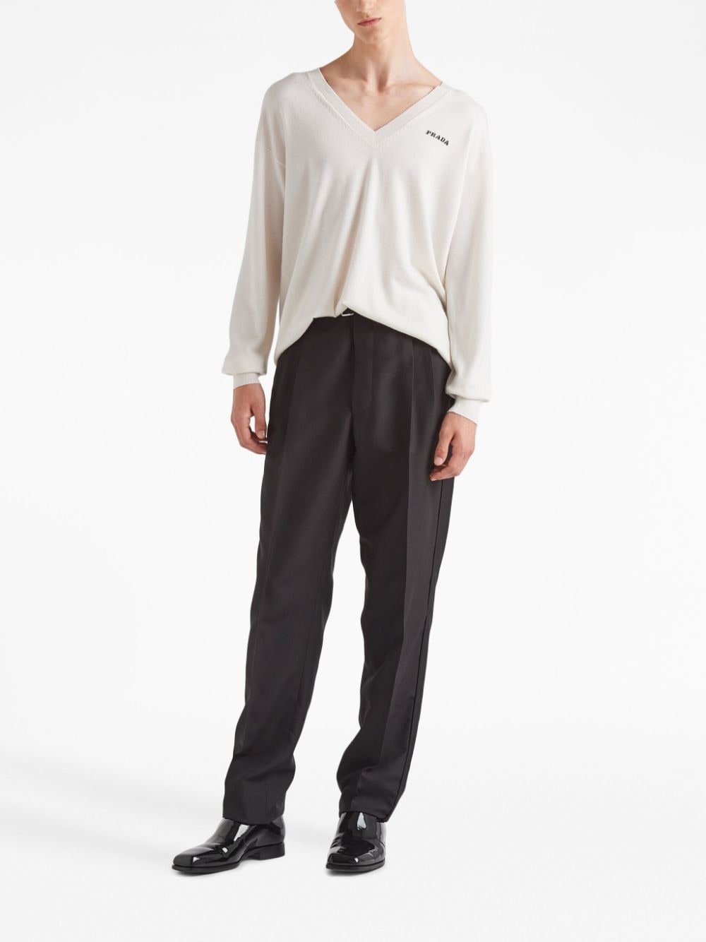V-neck cashmere jumper - 2