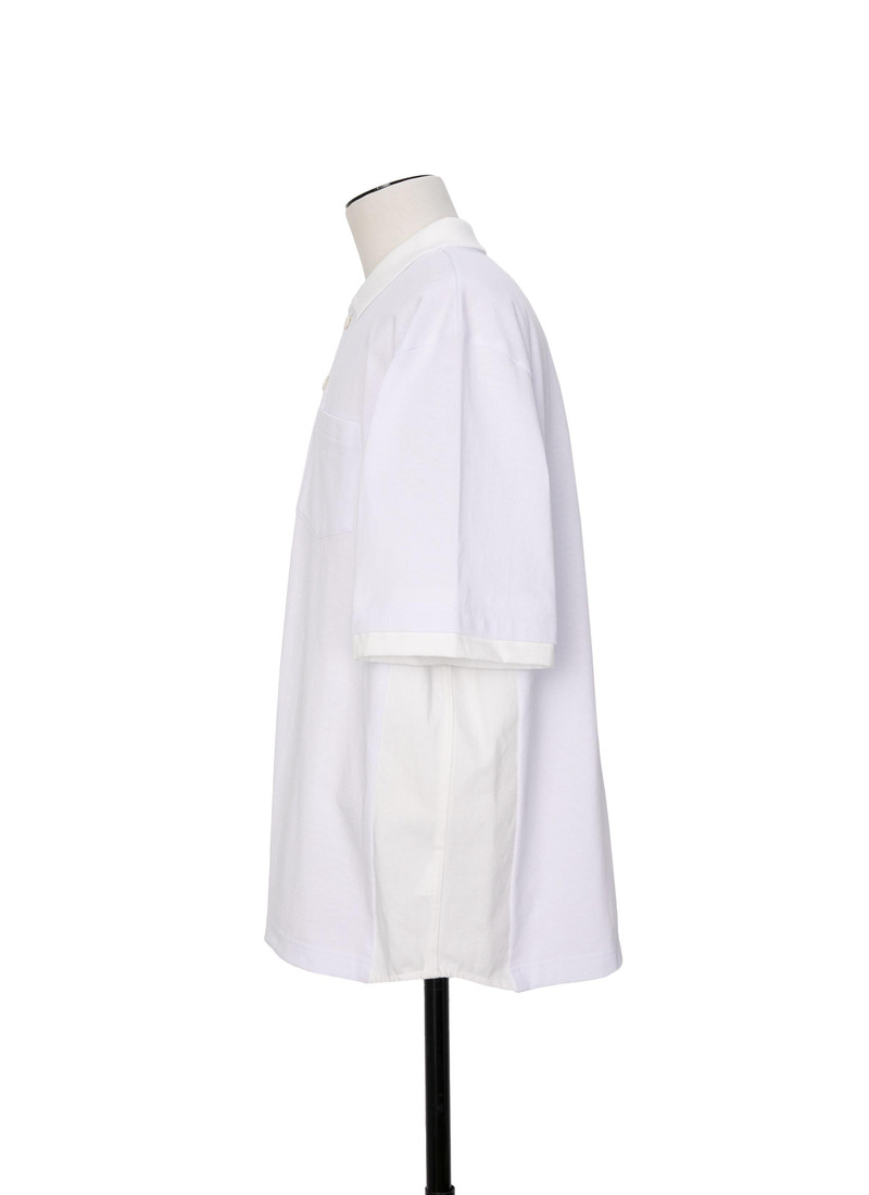 sacai Dungaree x Cotton Jersey Polo Shirt outlook