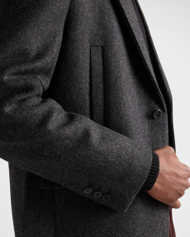 Single-breasted wool jacket 4