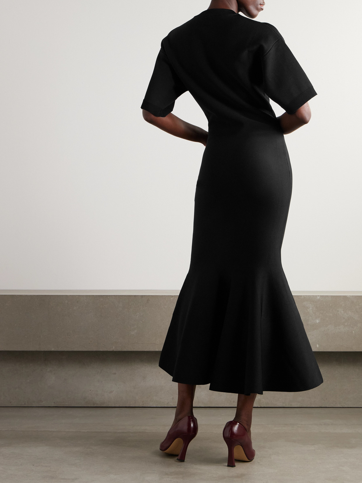 Knitted Midi Dress - 3