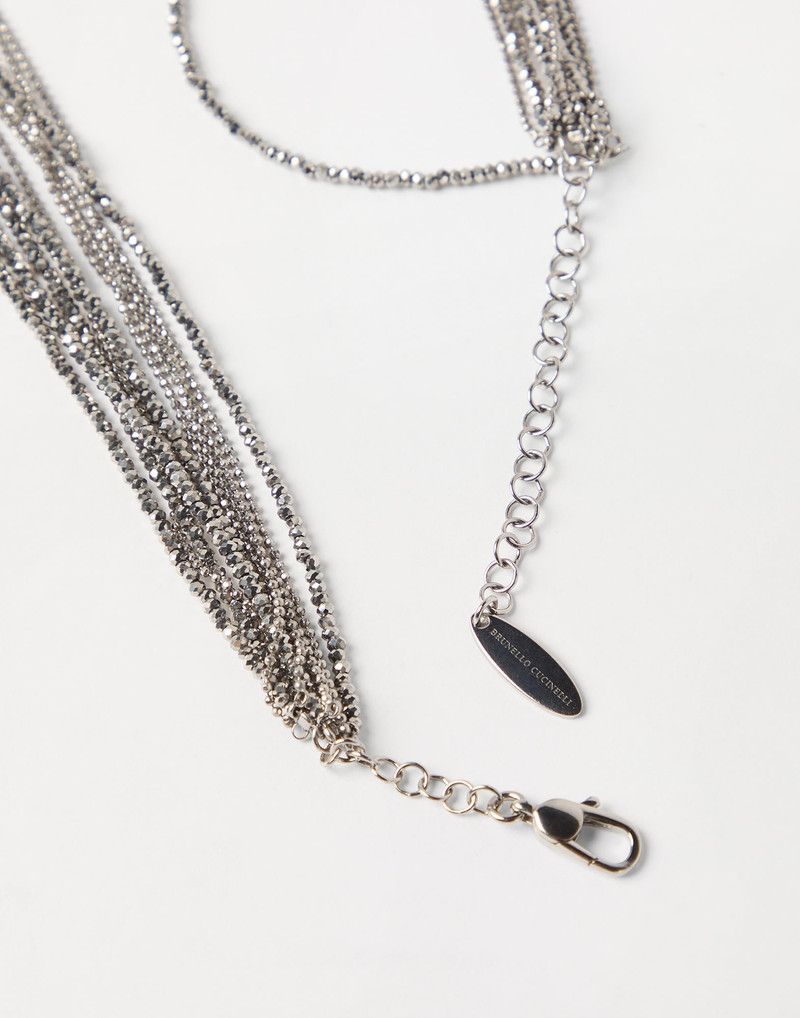Brunello Cucinelli Vetro and Sterling Silver necklace outlook