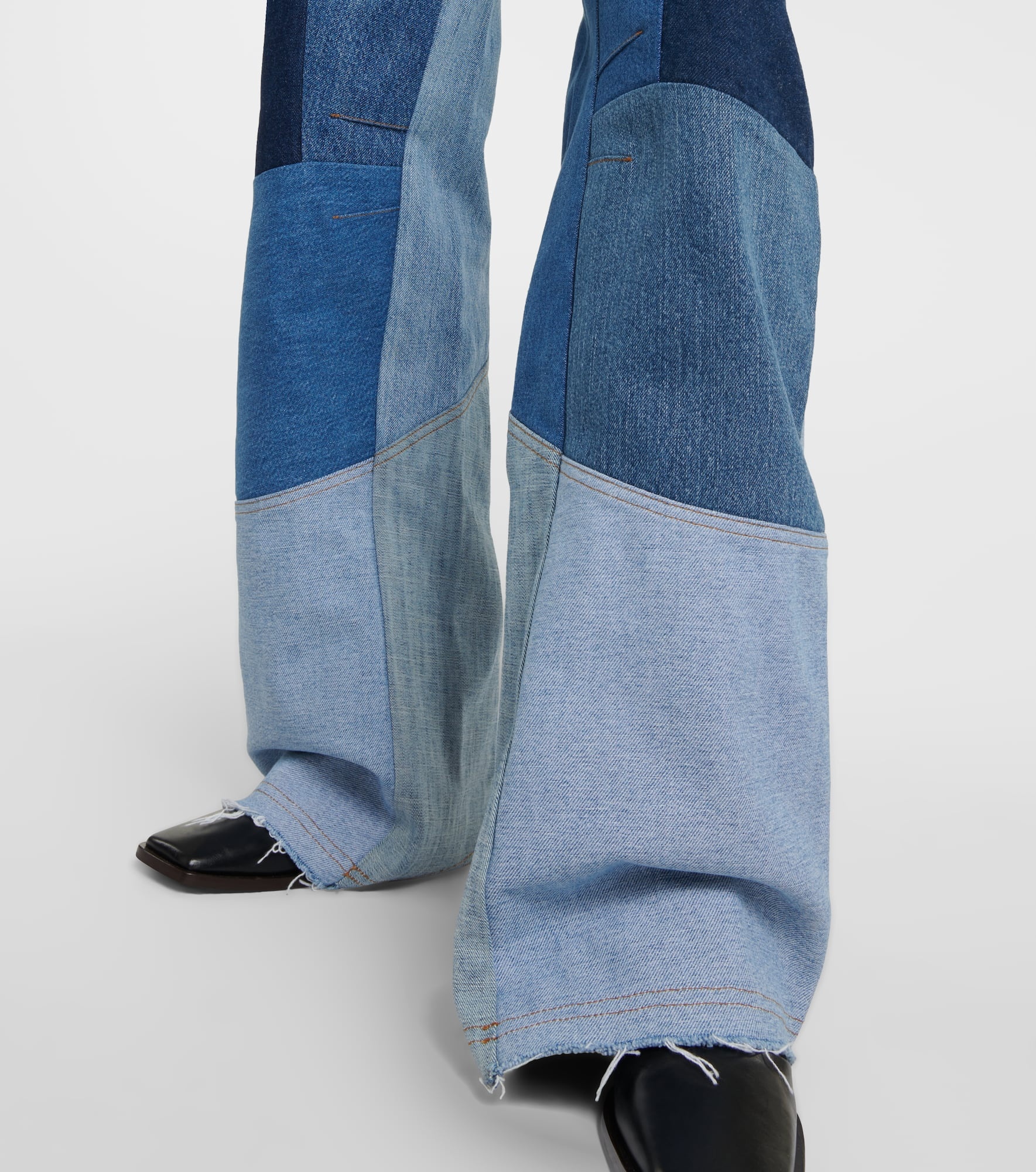 Regenerated wide-leg jeans - 5