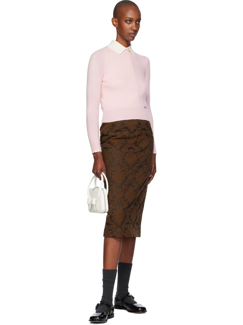 SHUSHU/TONG Pink Round-Neck Knit Sweater outlook