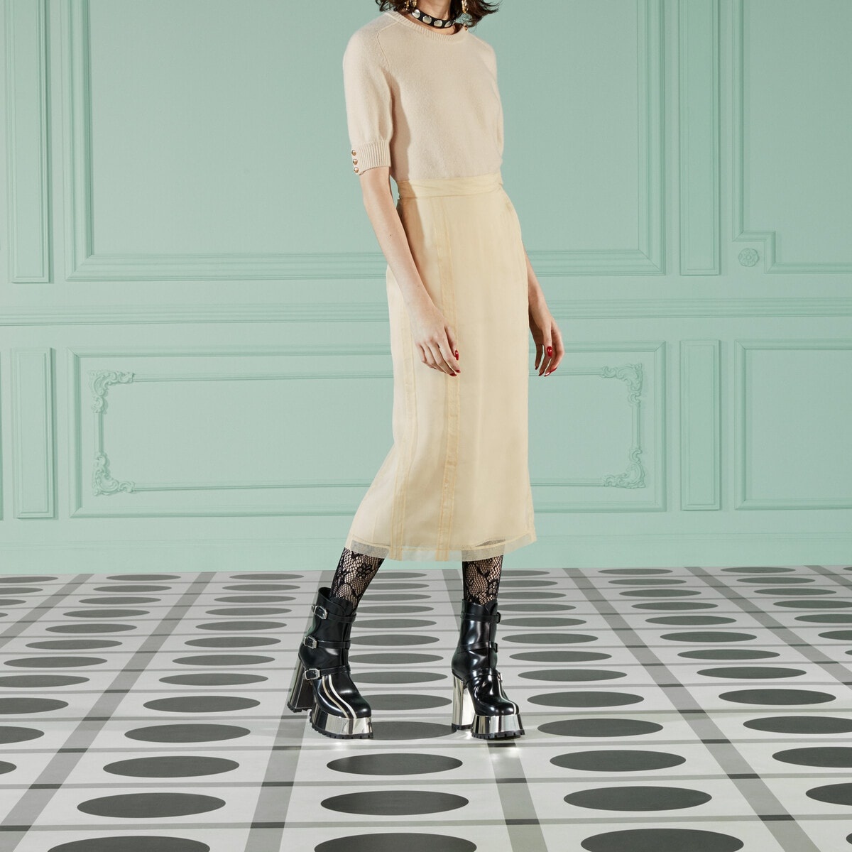 Silk organza skirt - 5