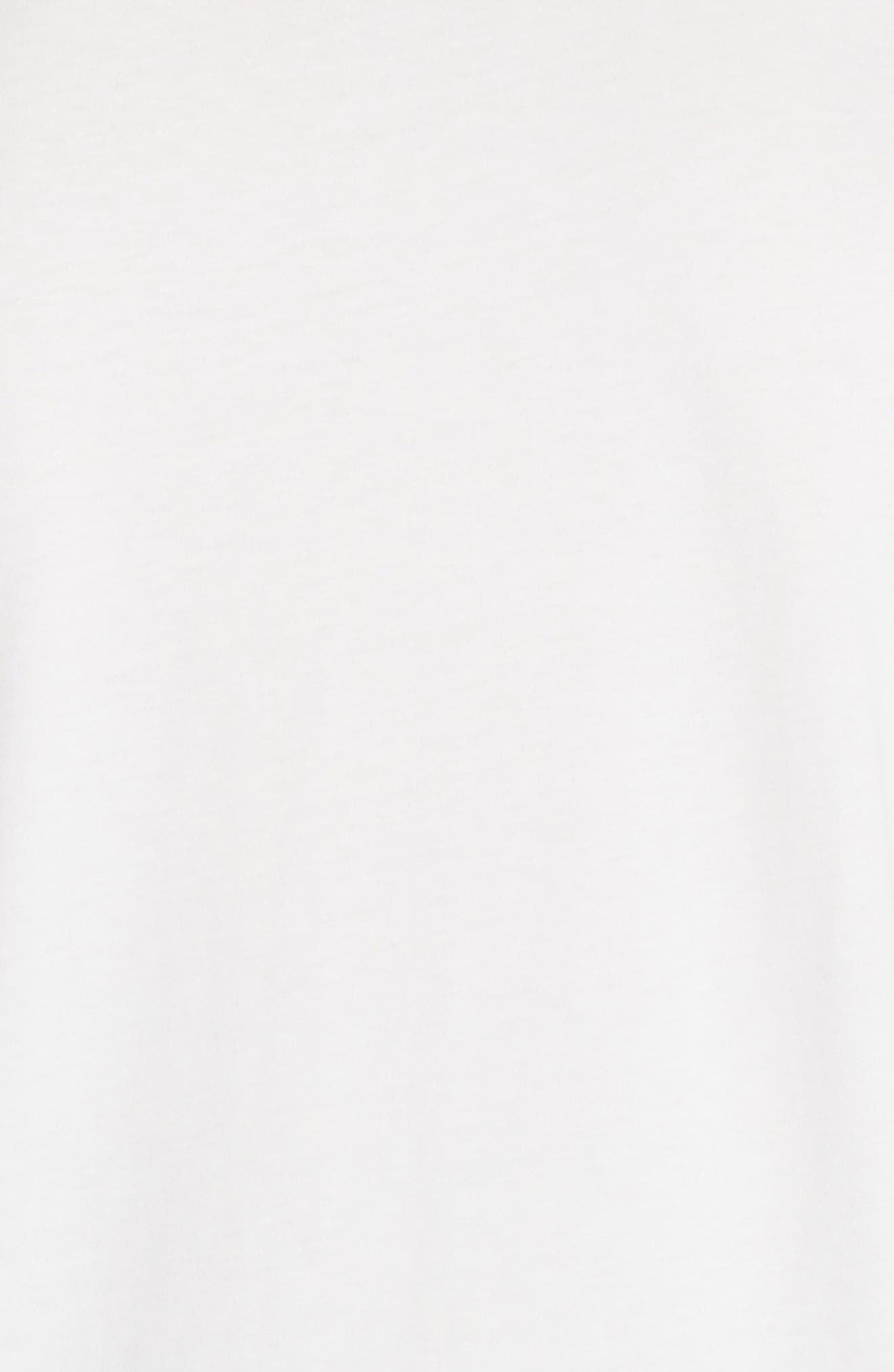 Flocked Logo Cotton T-Shirt - 7