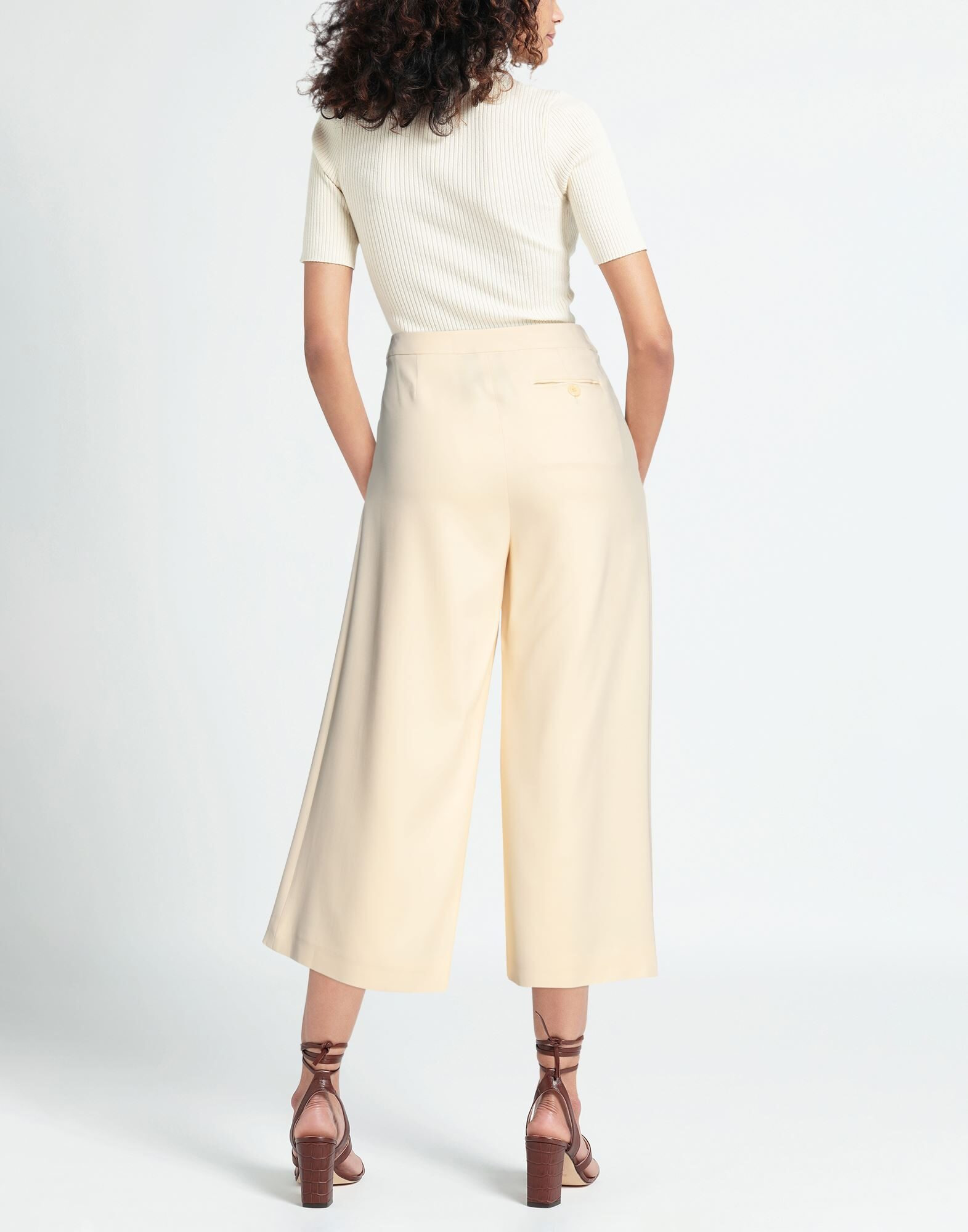 Beige Women's Casual Pants - 3