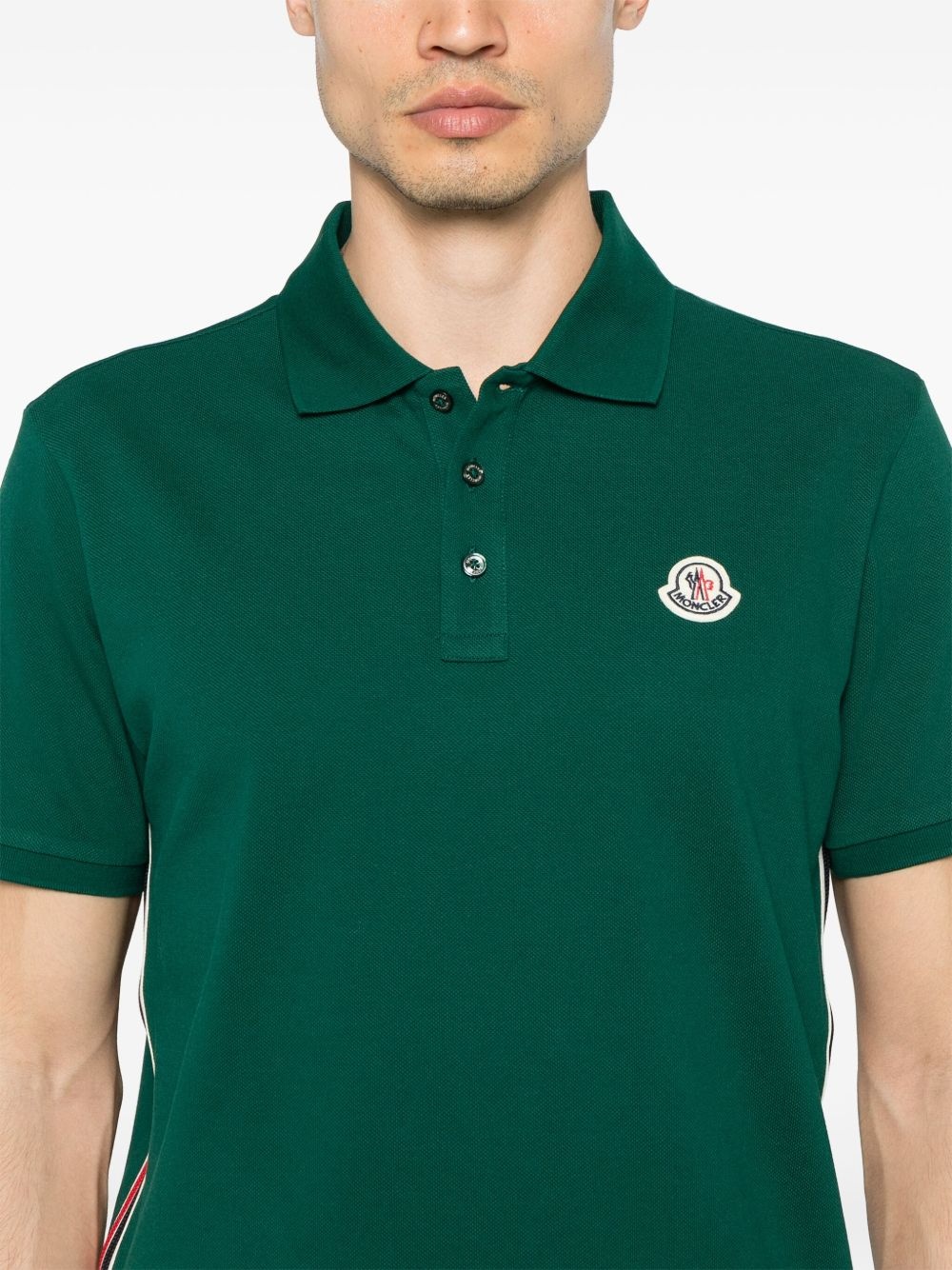 stripe-detail piqué polo shirt - 4