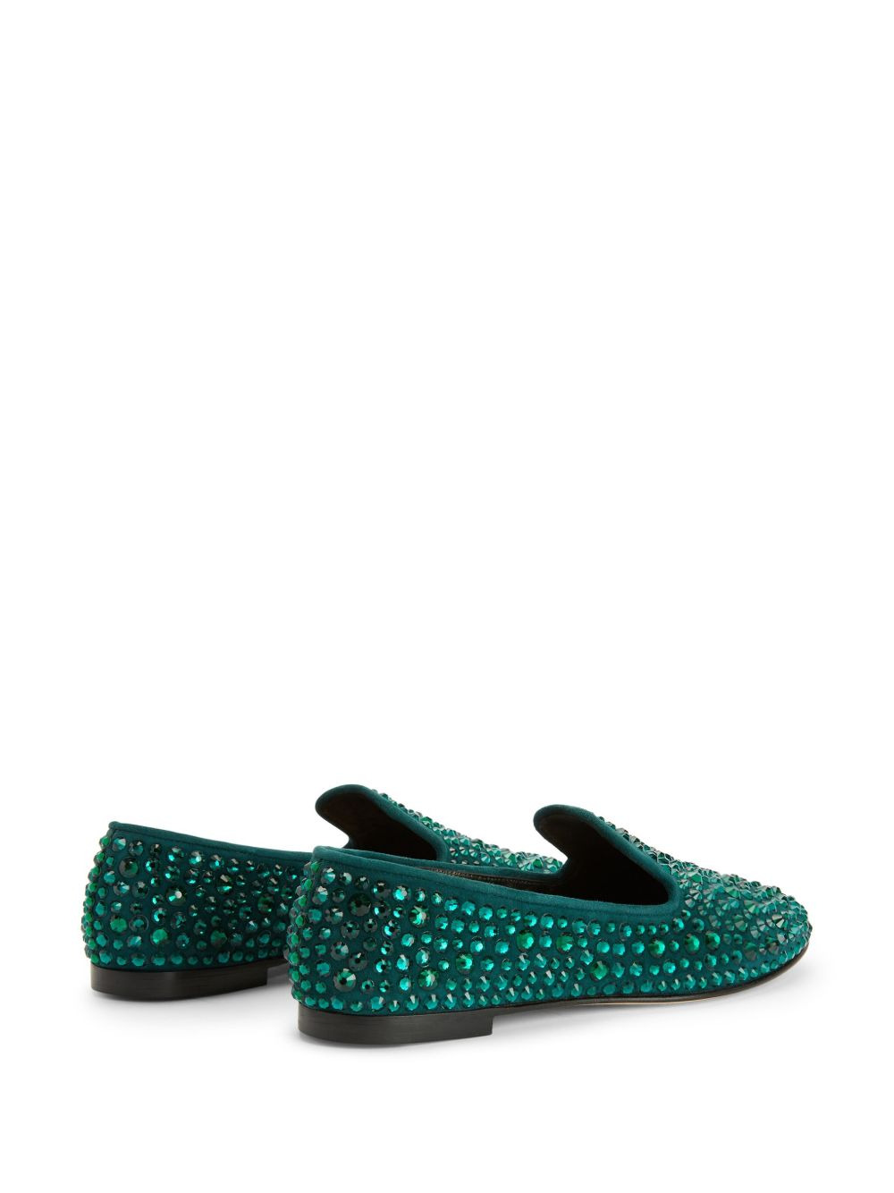 Evangeline crystal-embellished loafers - 3
