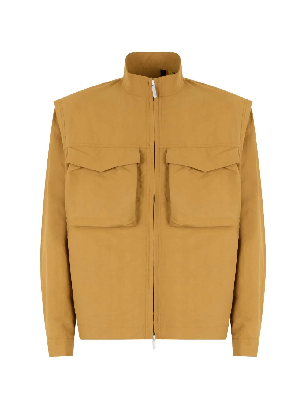Orian flap-pocket high-neck jacket - 1