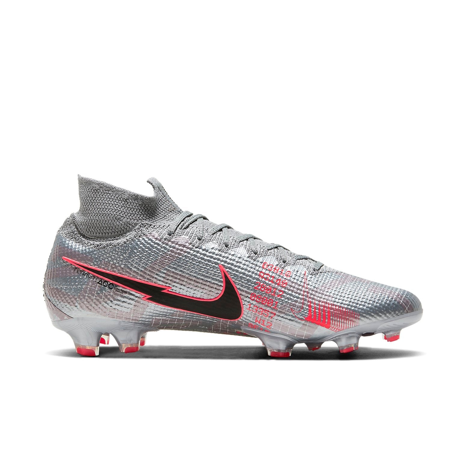 Nike Mercurial Superfly 7 Elite FG 'Metallic Grey Crimson' AQ4174-906 - 6