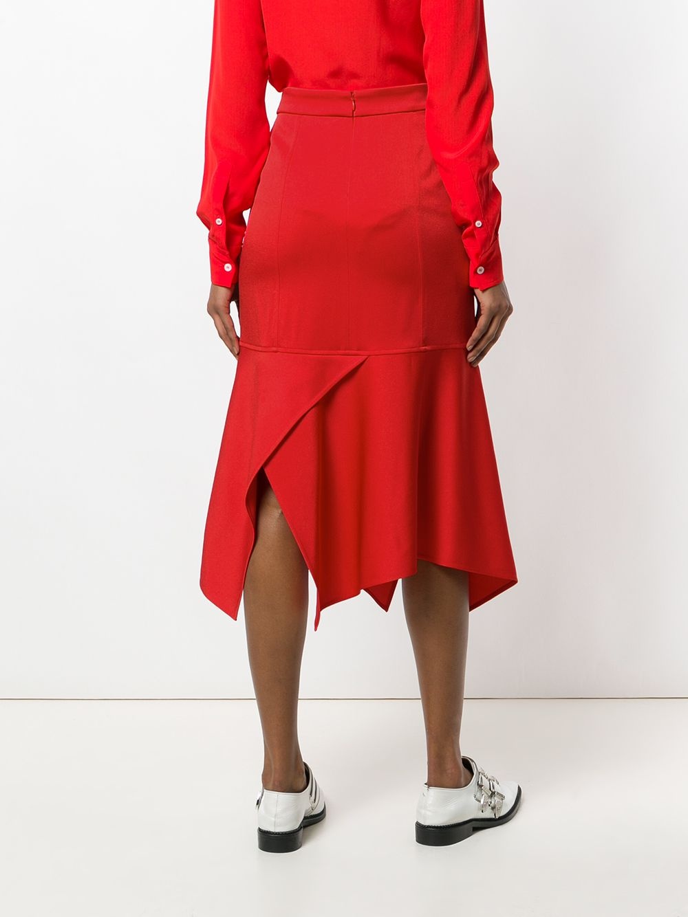 asymmetric midi skirt - 4