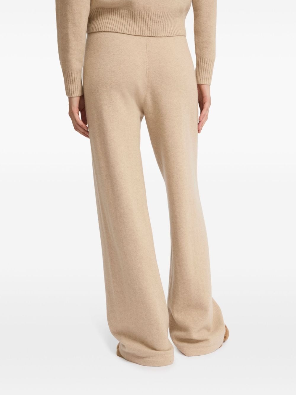 knitted wide-leg trousers - 4