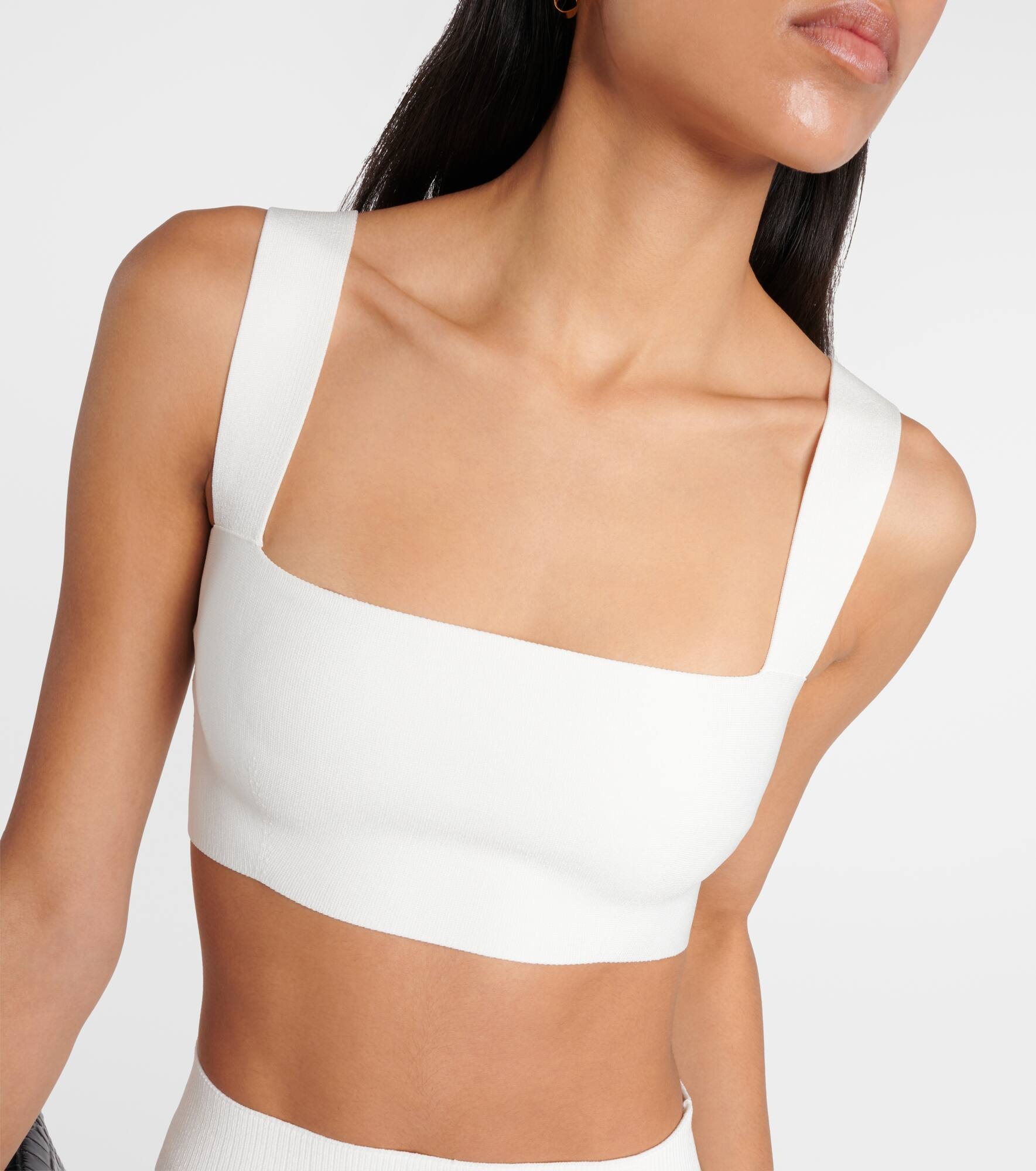 Square-neck cropped top - 4