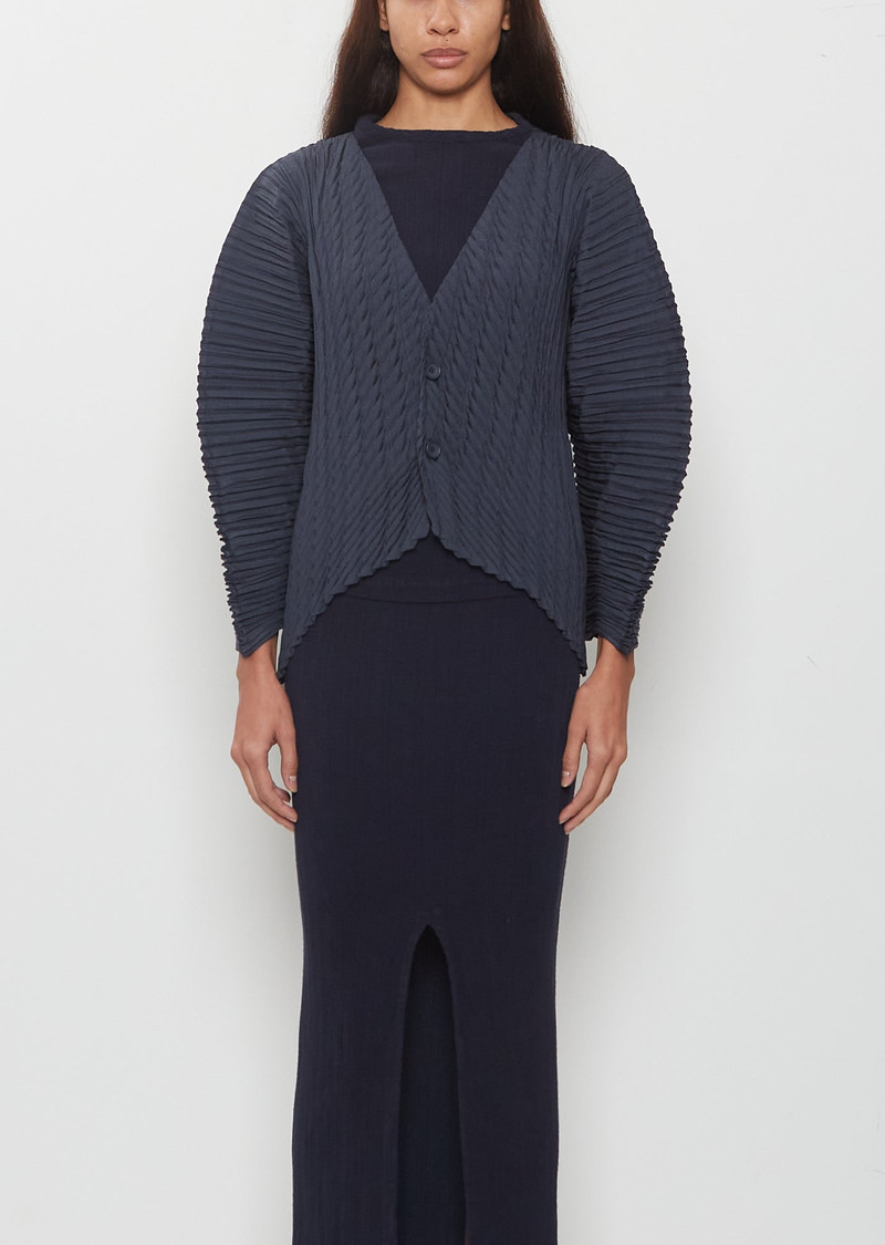 Unflurling Pleats Cardigan 1