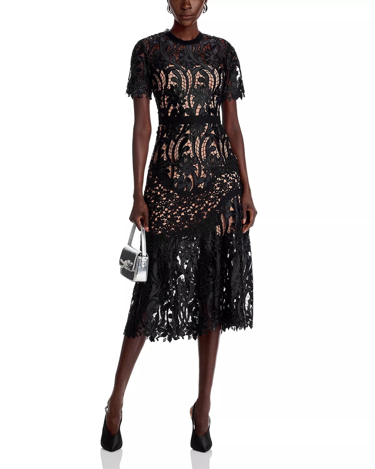 Lace Midi Dress - 3