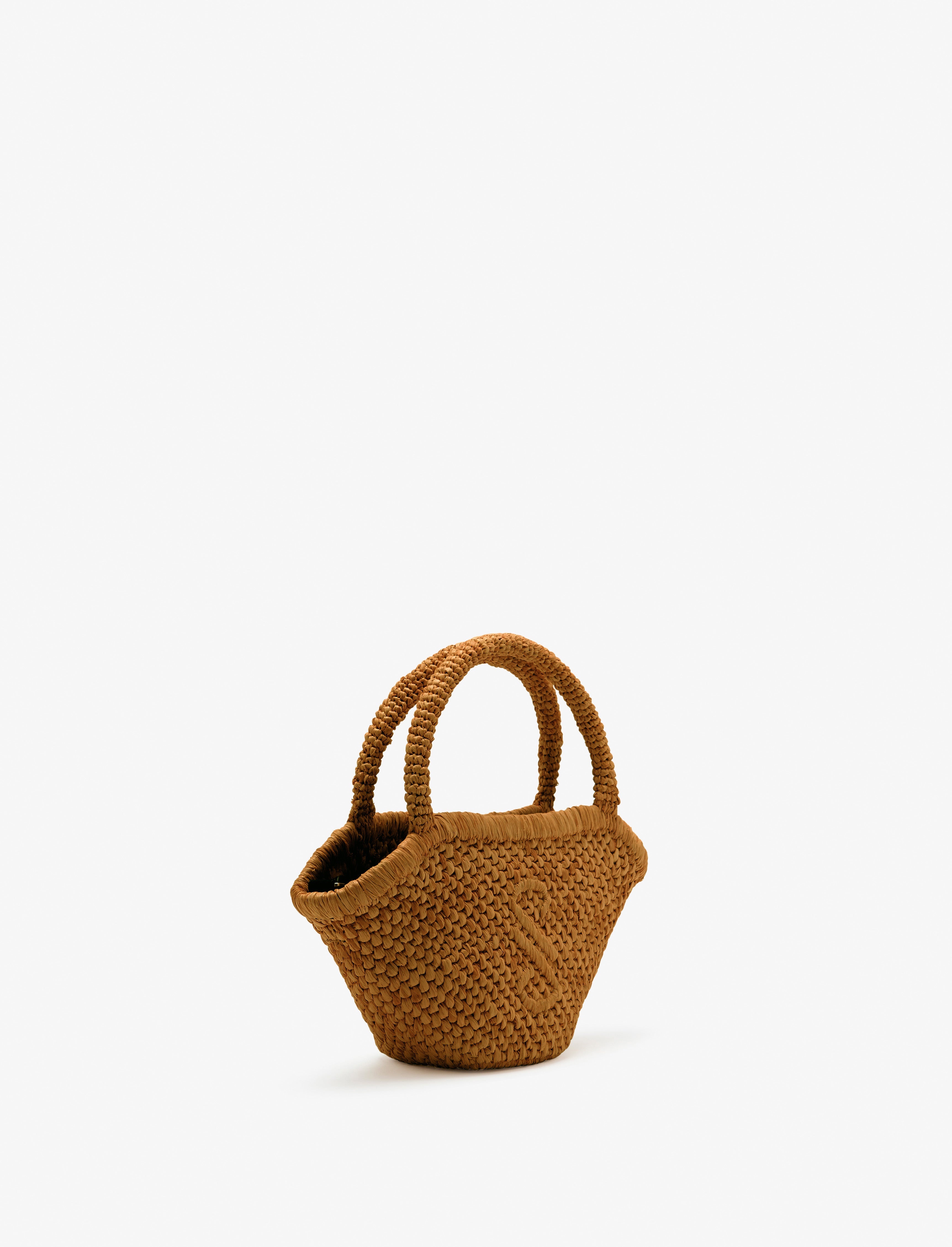Small Chelsea Tote in Natural Raffia - 3