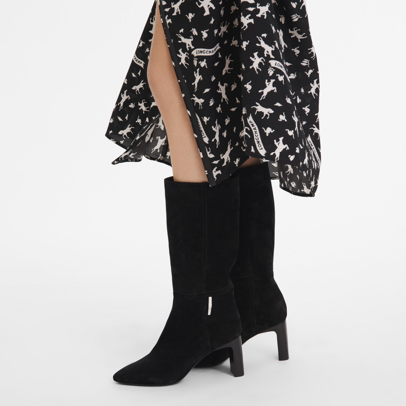 Longchamp Roseau Heeled boots Black - Leather outlook