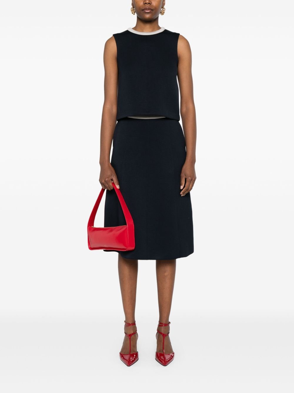 contrast-trim top - 2