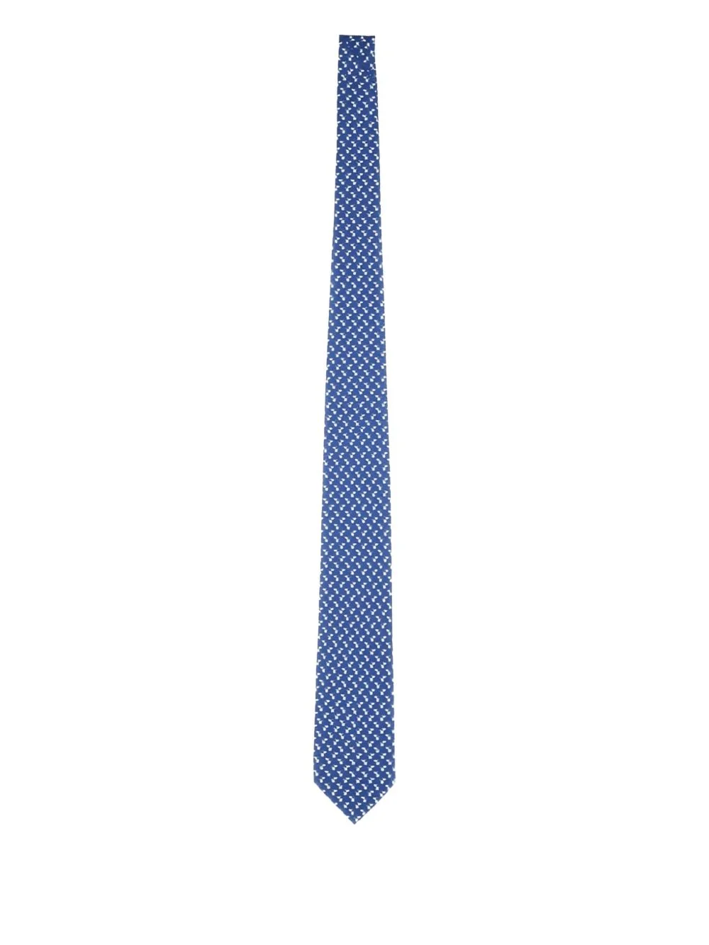 patterned silk tie - 1