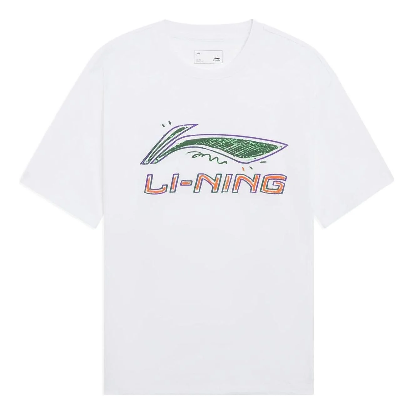 Li-Ning Classic Logo T-shirt 'White' AHSS879-4 - 1