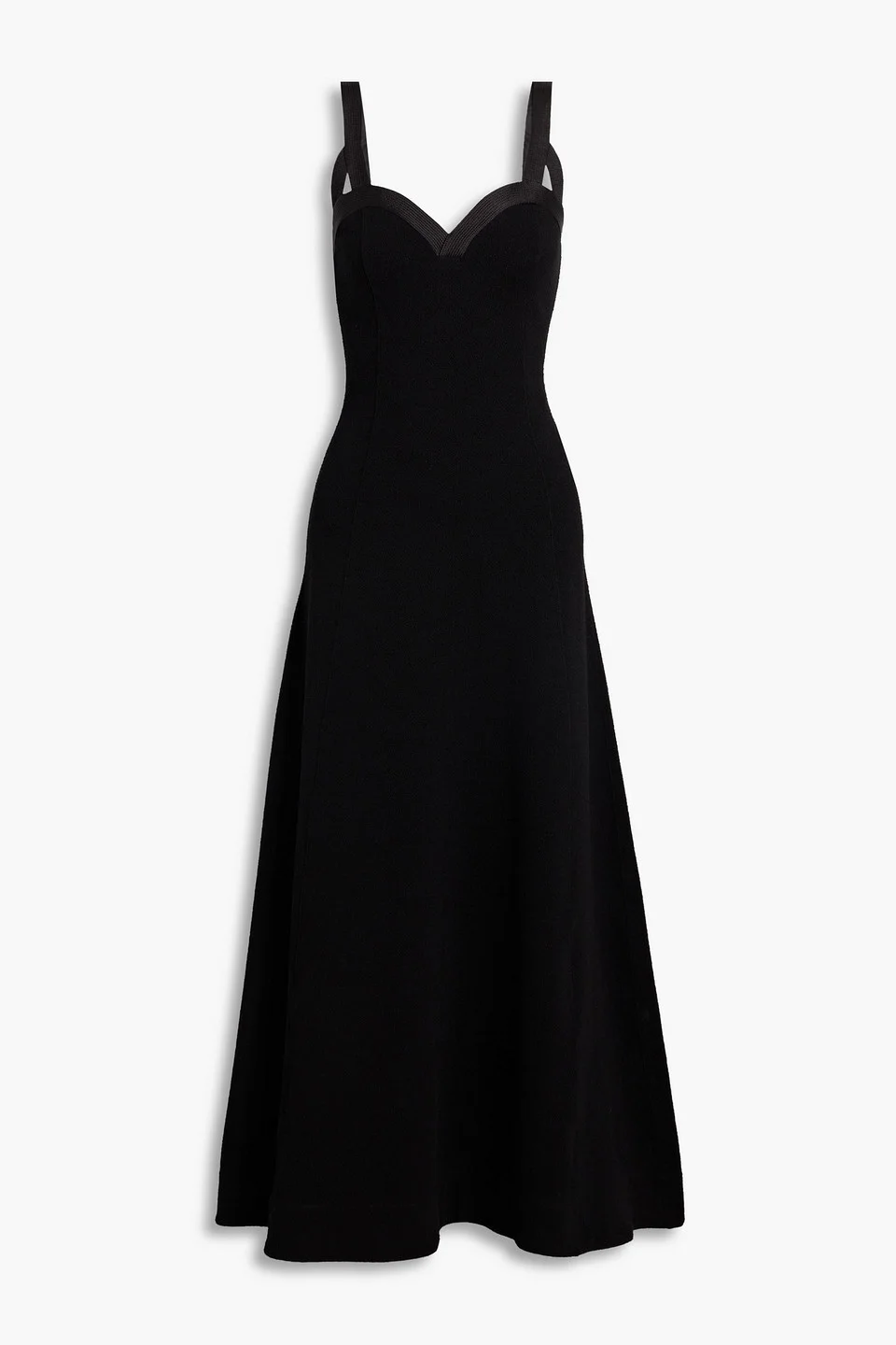 Bouclé-knit cotton-blend maxi dress - 1