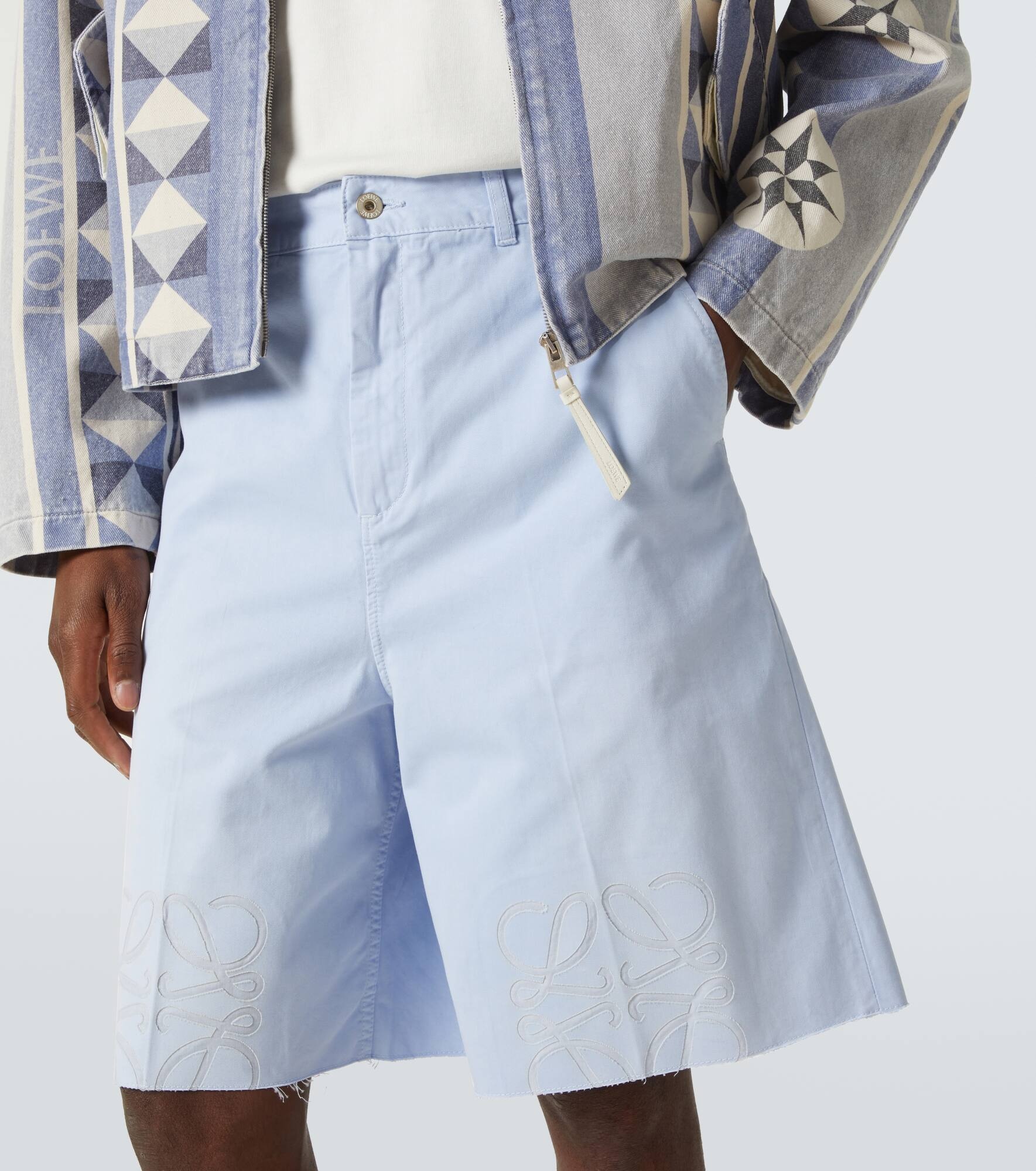 Paula's Ibiza Anagram cotton twill Bermuda shorts - 5