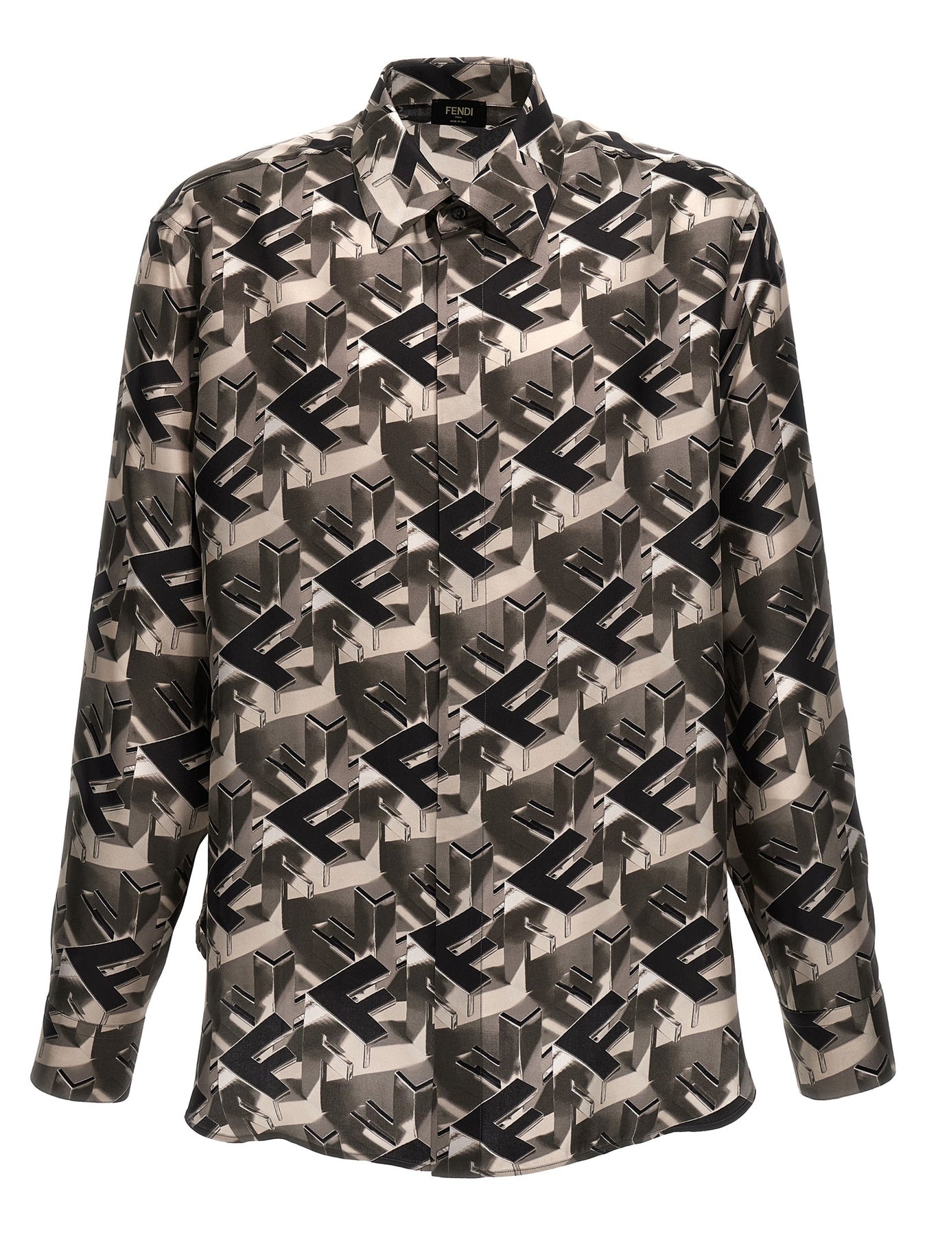 FENDI Fendi Block Shirt Blouse Multicolor wananluxury REVERSIBLE