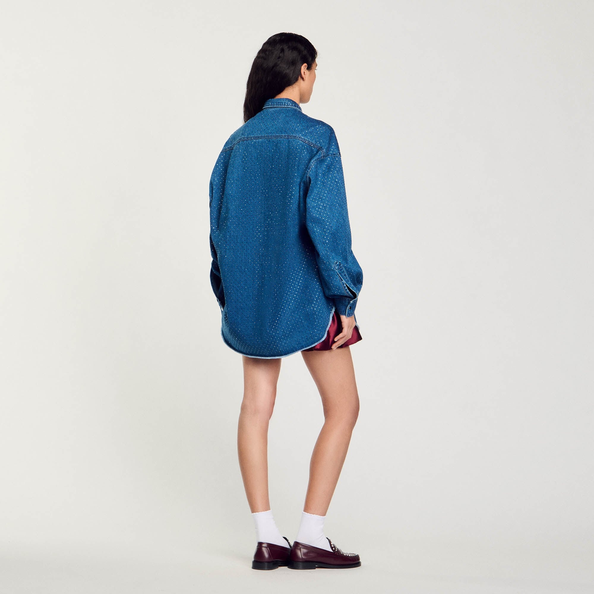 DENIM SHIRT WITH RHINESTONES - 6