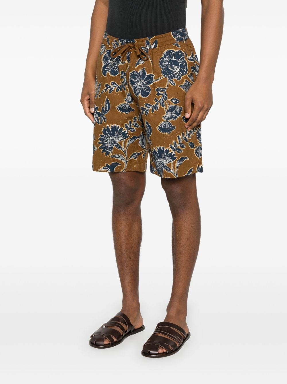 floral-print shorts - 3