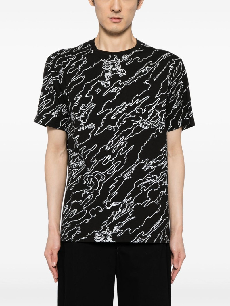 MAHARISHI graphic-print cotton T-shirt outlook