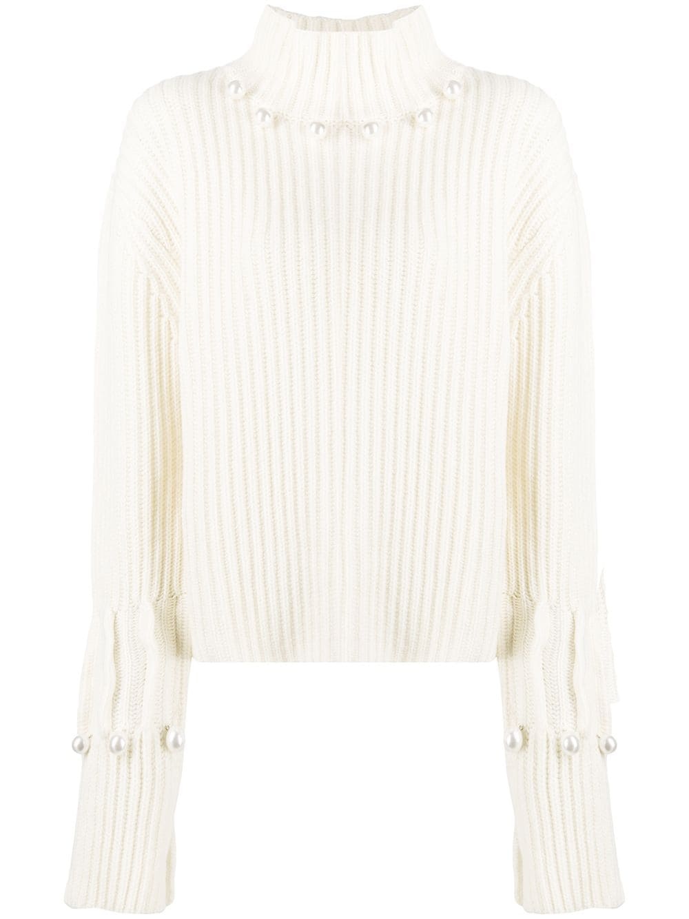 pearl trim jumper - 1