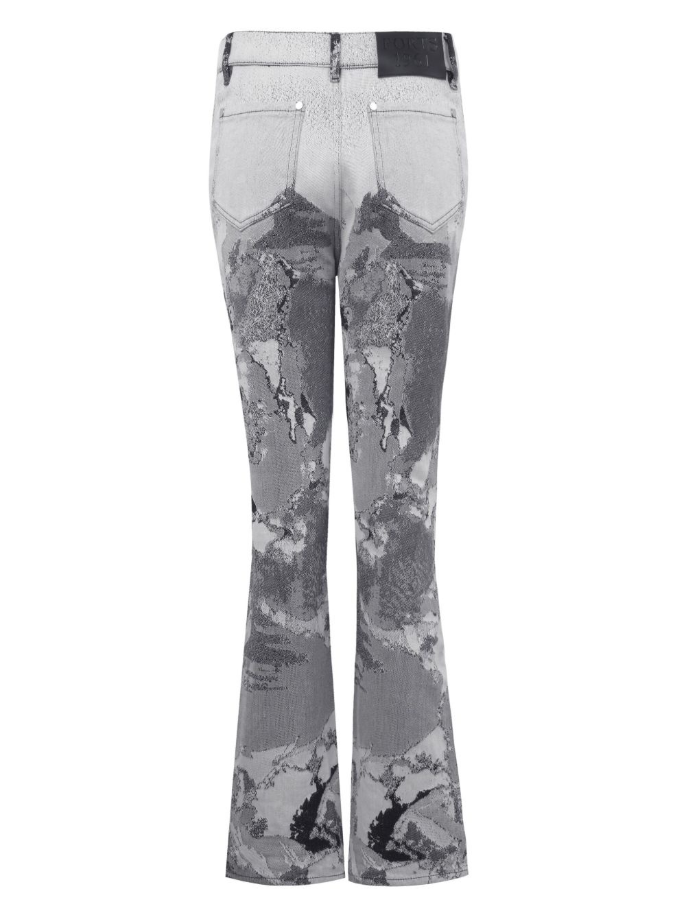 abstract-pattern jeans - 5