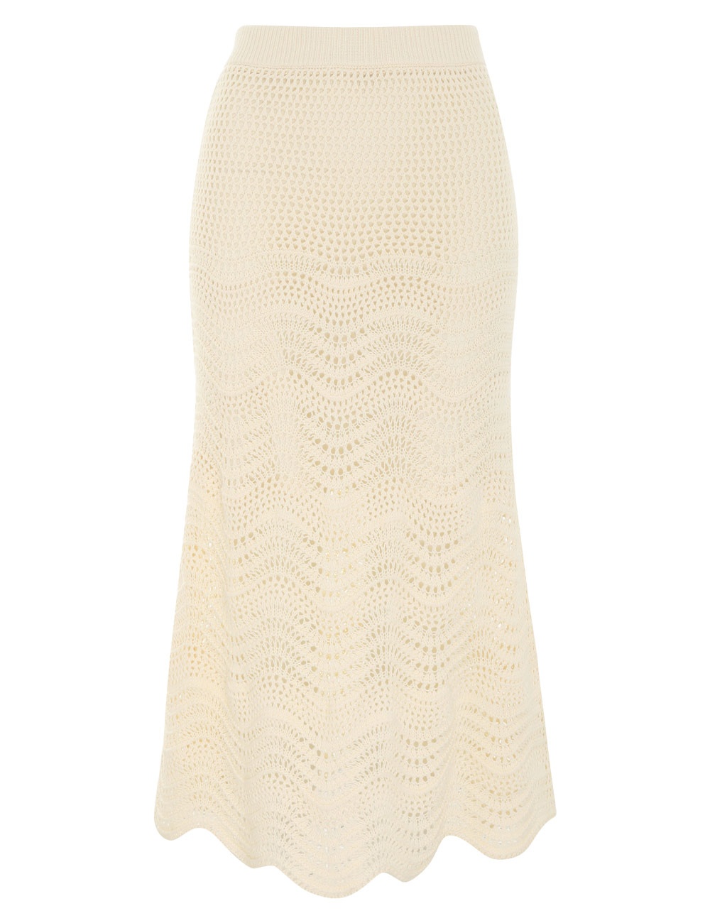 DEVI TEXTURED KNIT SKIRT - 1