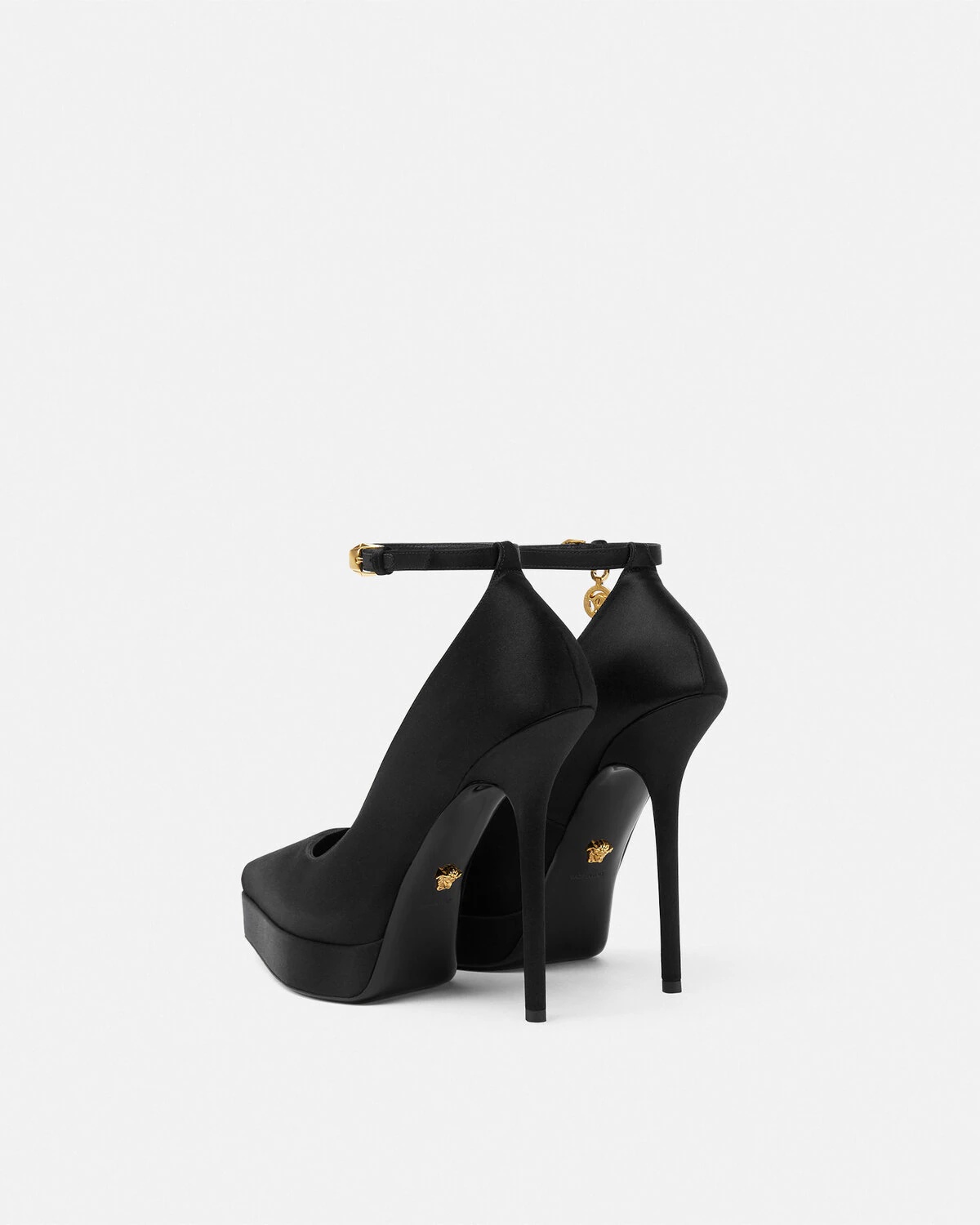 Lycia Satin Platform Pumps 140 mm - 4