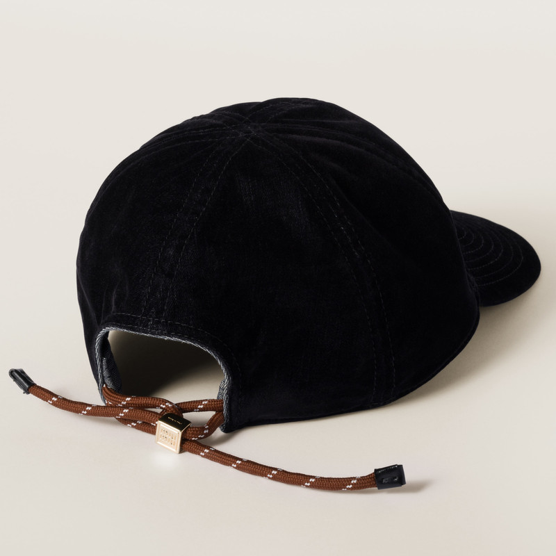 Miu Miu Velvet baseball cap outlook