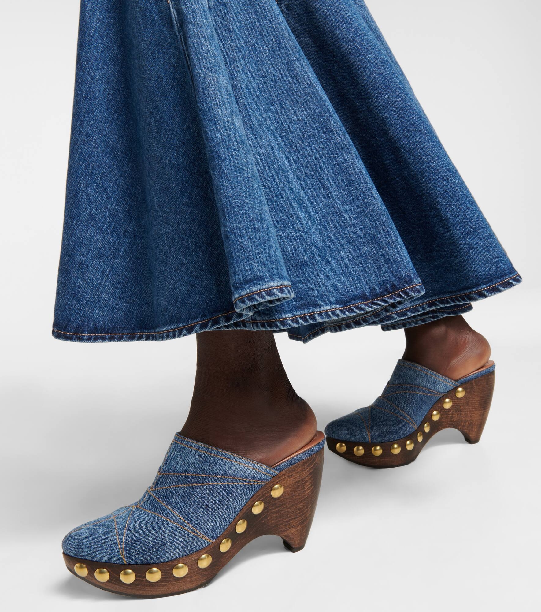 Le Sabot denim mules - 4