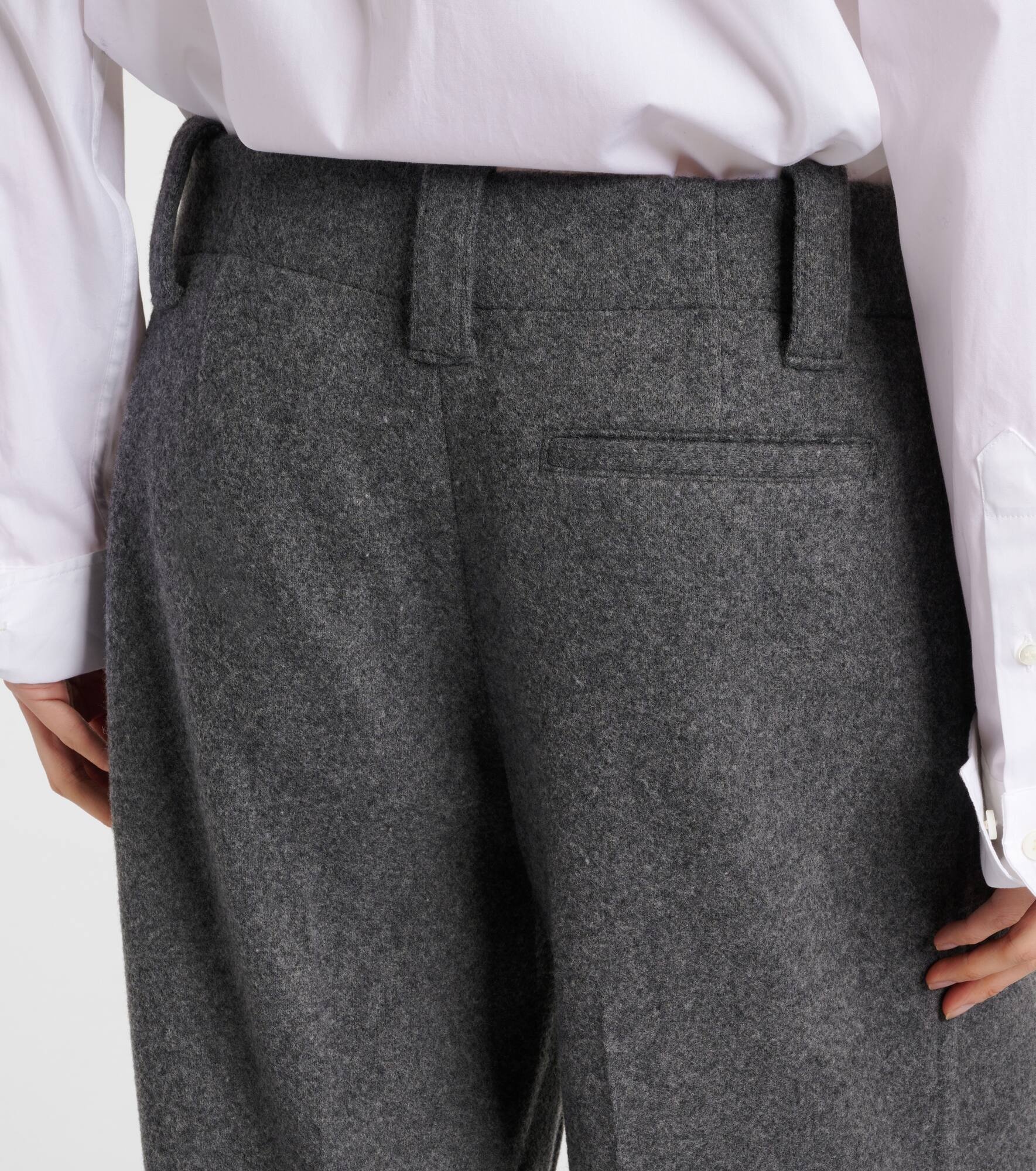 Violet mid-rise wide-leg pants - 5