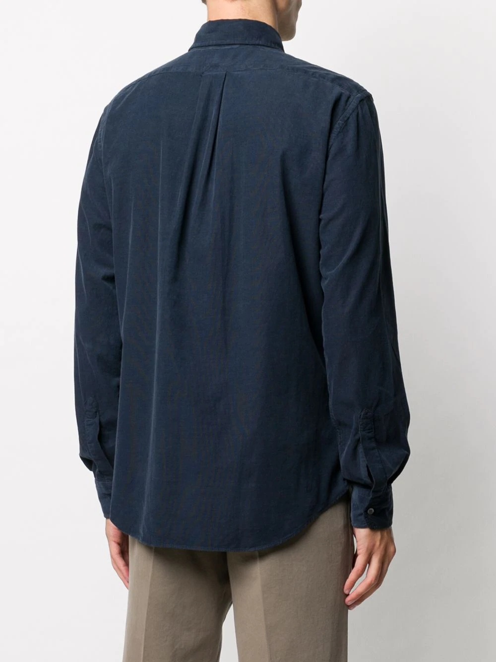 long sleeve patch pocket shirt - 4