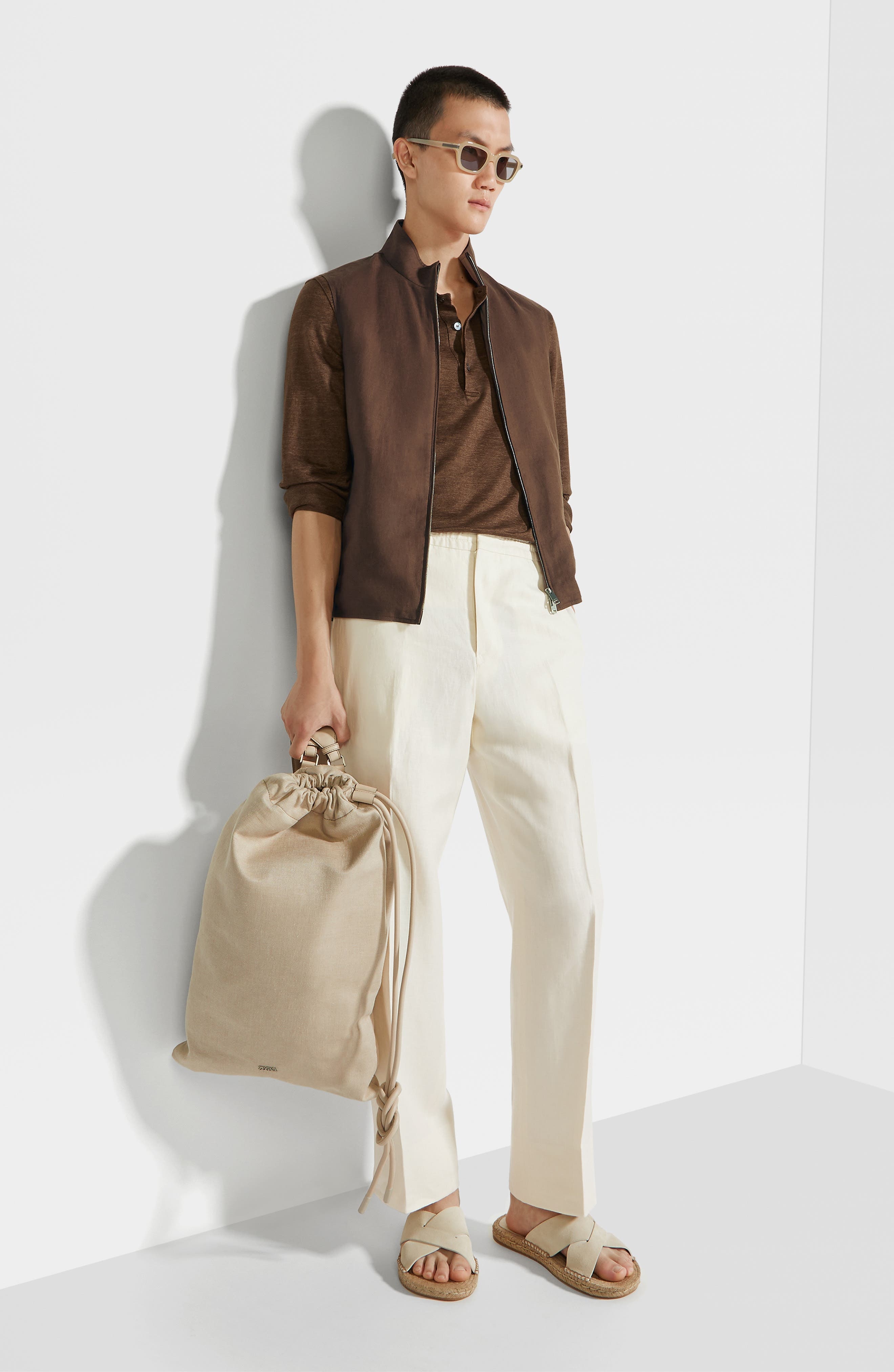 Oasi Linen Drawstring Trousers - 6