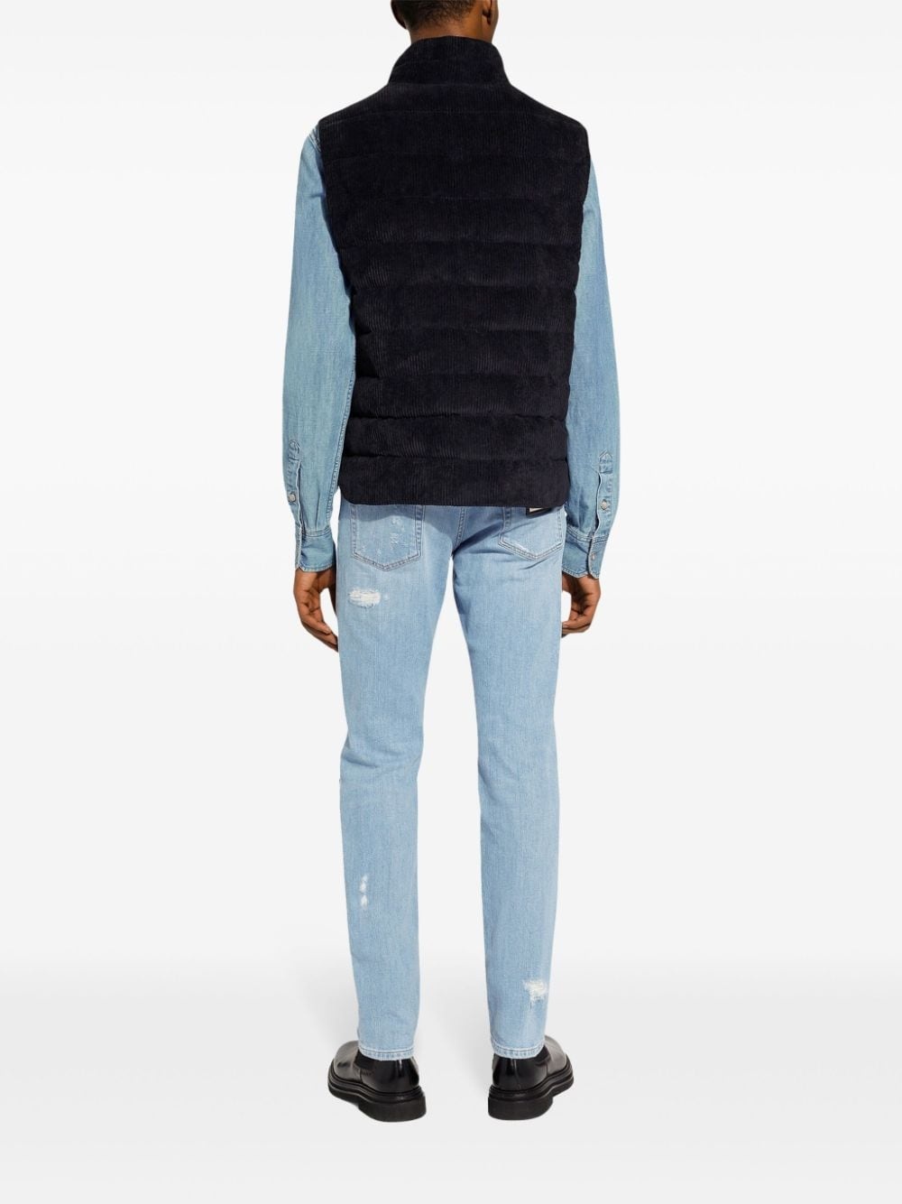logo-plaque slim-fit jeans - 4