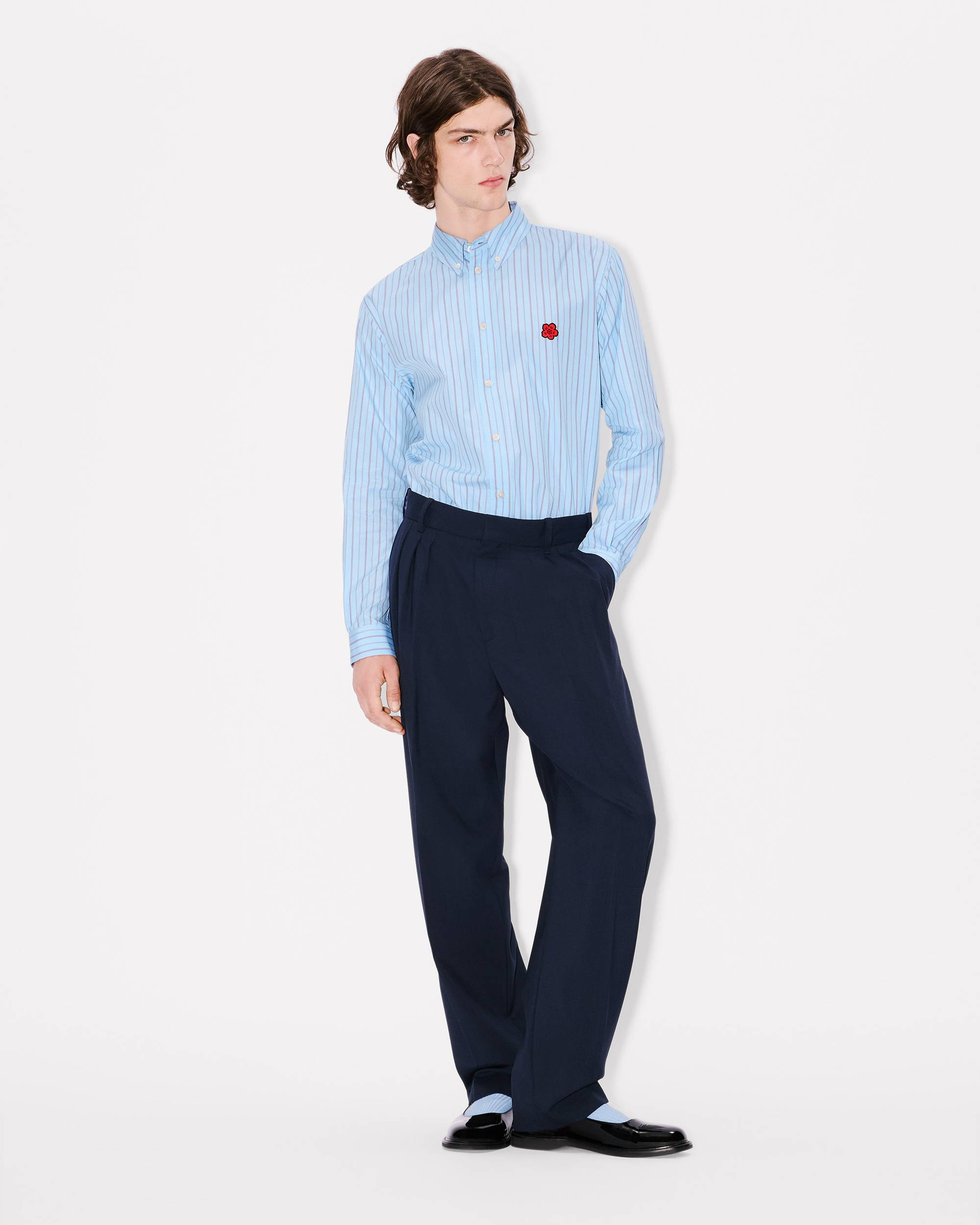 Pleated tailored pants in virgin wool - 3