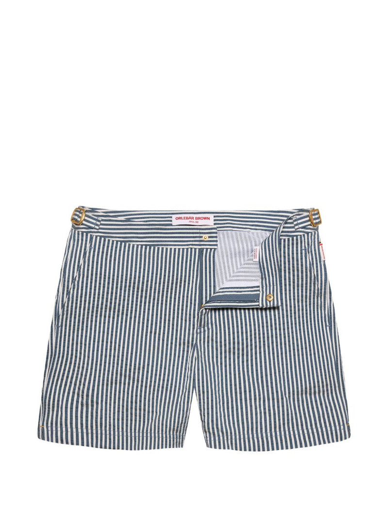 Bulldog striped swim shorts 1