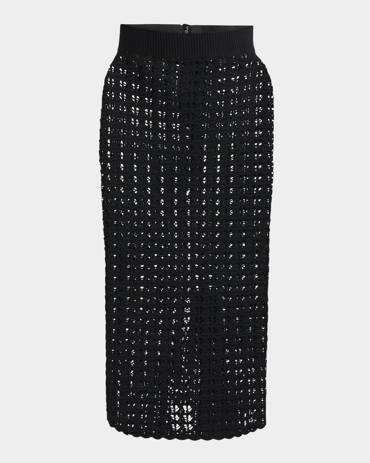 Crochet Pencil Midi Skirt - 1
